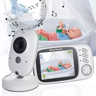 Baba Eletrônica Com Monitor Visão Noturna, Câmera c/ Audio Sensor de Temperatura VB603
