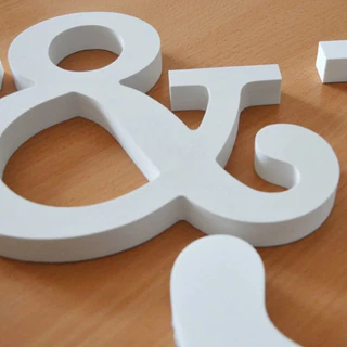 LETRAS 3D em PVC expandido 10mm 10cm à 20cm Fachada/Logomarca/Logotipo