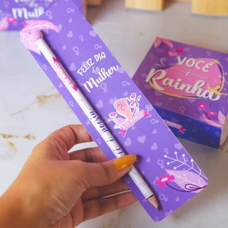 20 uni Cards para Lápis Lembrancinha Dia da Mulher Mimo Empresa Mulheres Brinde Material Escolar em Oferta na Shopee