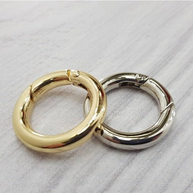 Kit 10 Argola Articulada Mosquetão 30mm /bolsa / chaveiro/ coleira/ artesanato em geral