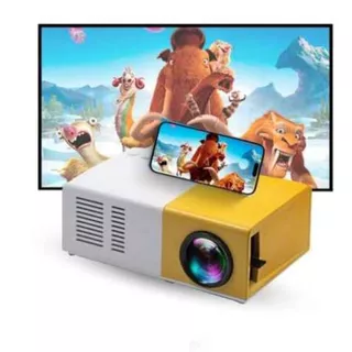 Projetor 4k Portátil Led 1080p 600 Lúmens Hdmi YG300 interface LED Controle Remoto HOINCO mini