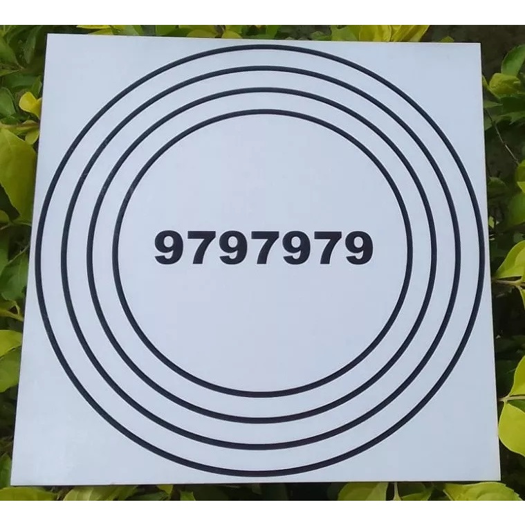 Gráfico Radiestesia Radiônica Alta Vitalidade 20cm Mdf Adesivado Branco e Preto 3mm