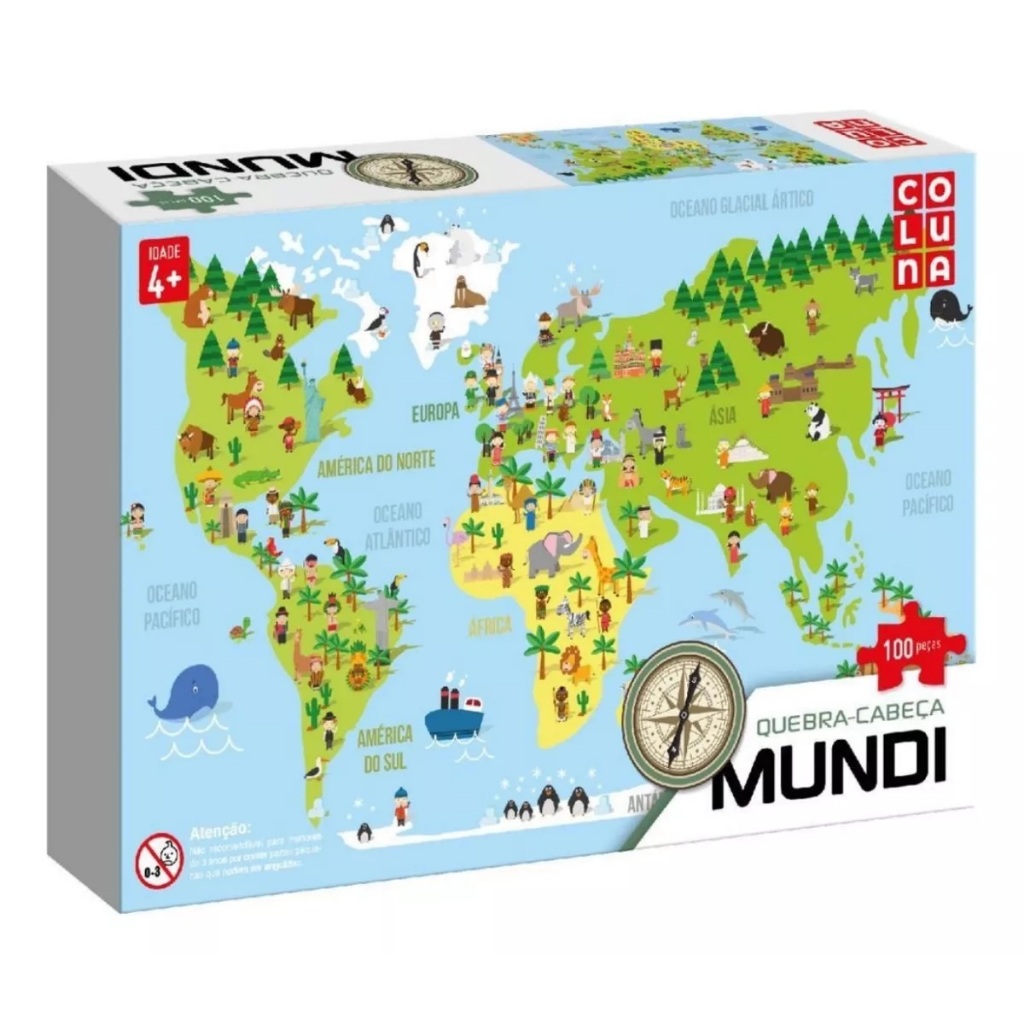 Puzzle mapamundi infantil clearance