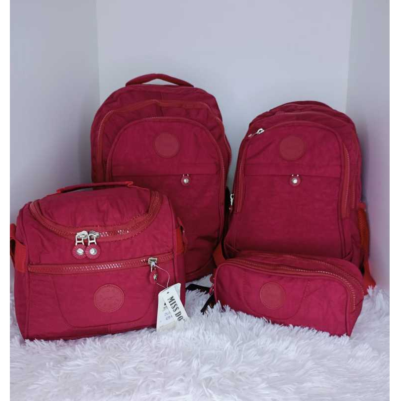 ASALOOG Kit de Mochilas com Estojo e Lancheira Dia a Dia Ref: D