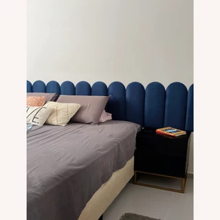 Placa Cabeceira Estofada de Cama Box Nuvem - Módulo 20x45cm
