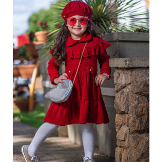 Vestido de hot sale frio infantil