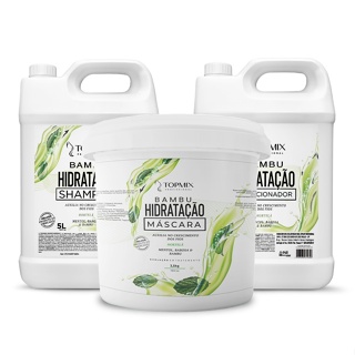 kit Bambu Crescimento Acelerado Sham. Cond.e Másc. Topmix Profissional