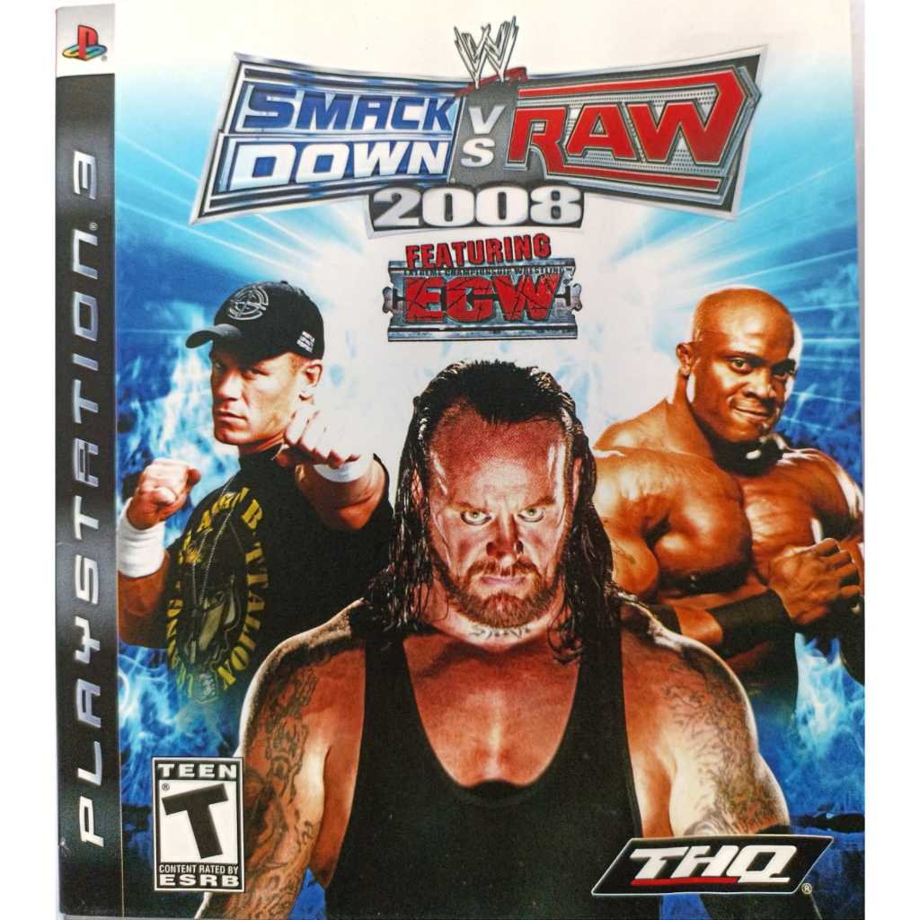 WWE SmackDown Vs Raw 2008 – PlayStation 3 – PAL – Très Bon état