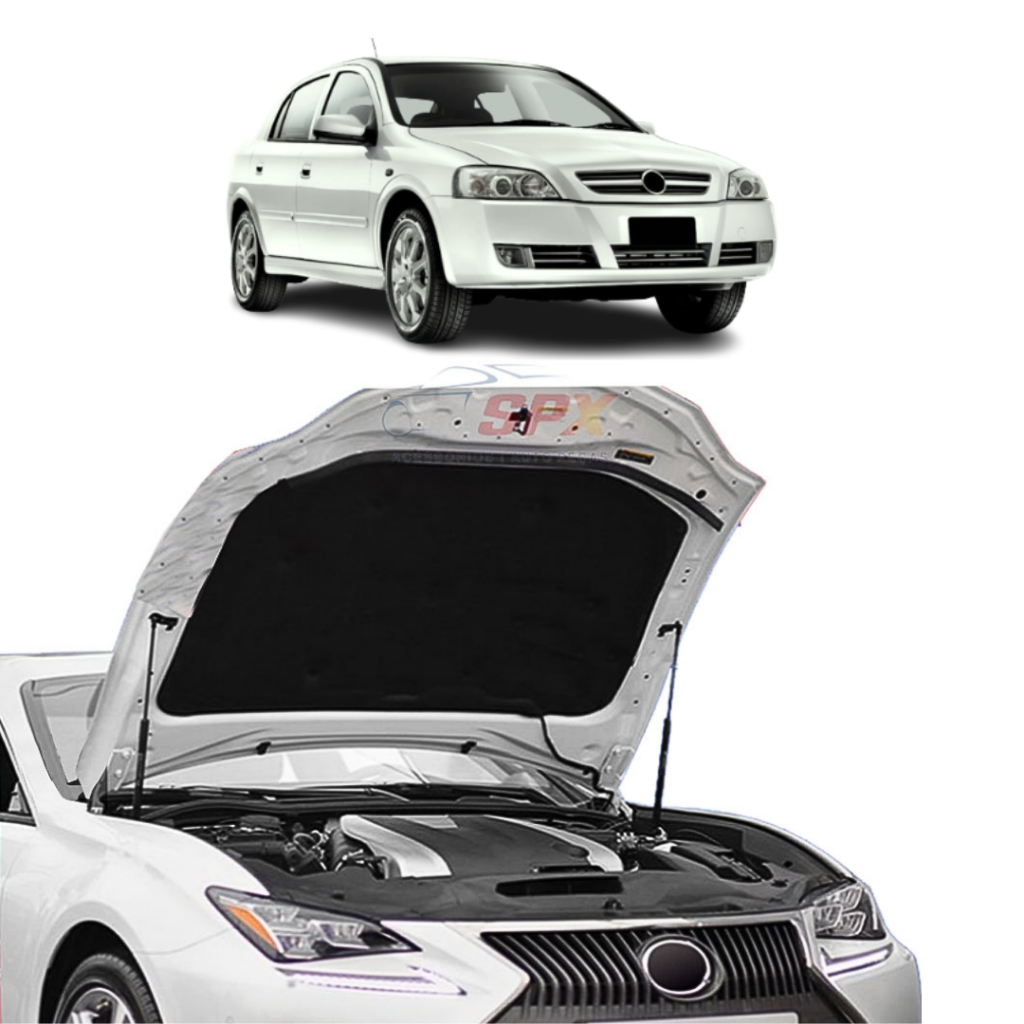 Manta Forro Capô Chevrolet Astra 2003 a 2011 Autoadesiva - Termo Acústica - Kit Presilhas - Corte a laser - Grud Capo Capu Capuz Capus