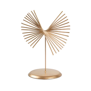 Enfeite de Ferro Decorativo para Mesa Dourado