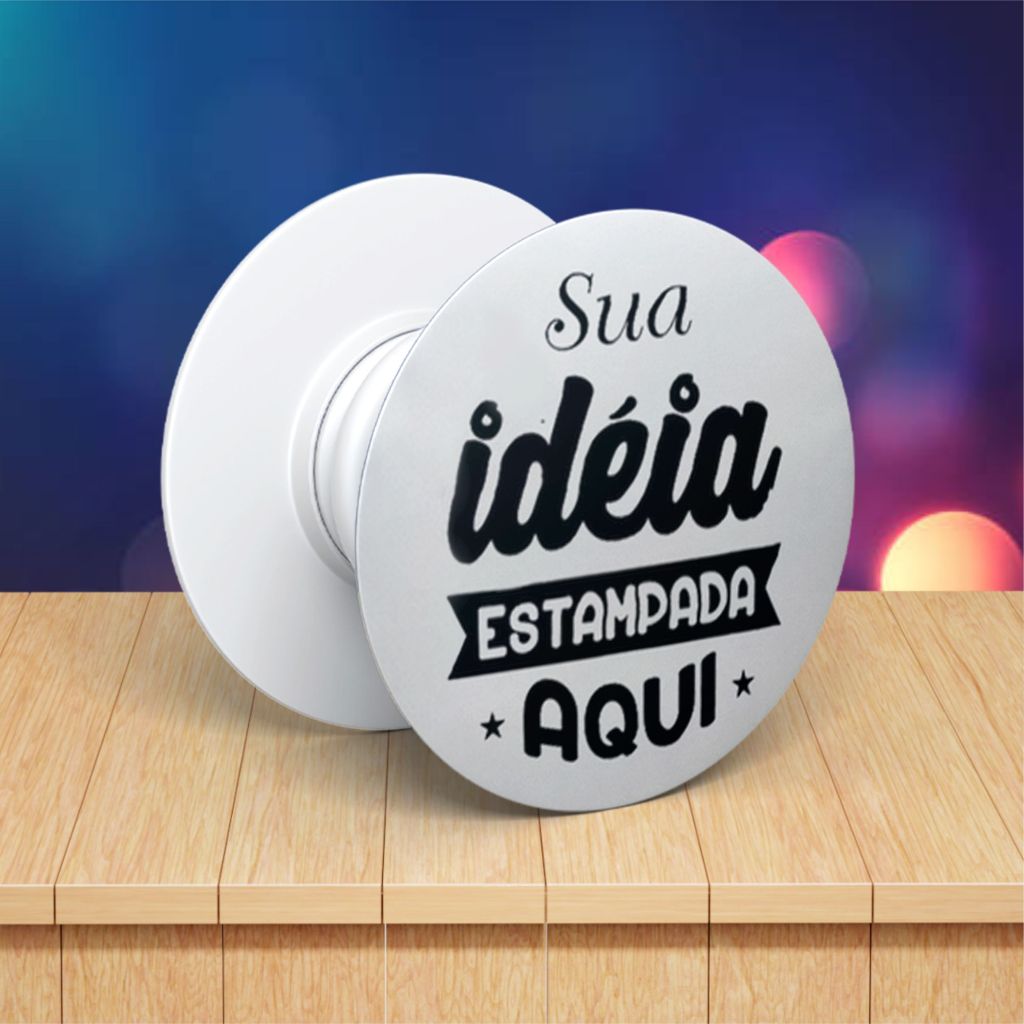 Suporte Popsocket para Celular Personalizada Com Foto, Logo, Imagem ou Nome