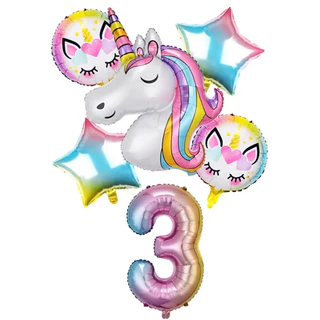 Kit balões unicórnio aniversário