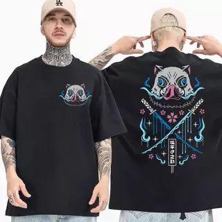 Camiseta Estampada Anime Demon Slayer Inosuke Masculina Feminina Camisa Unissex 100% Algodão Macio