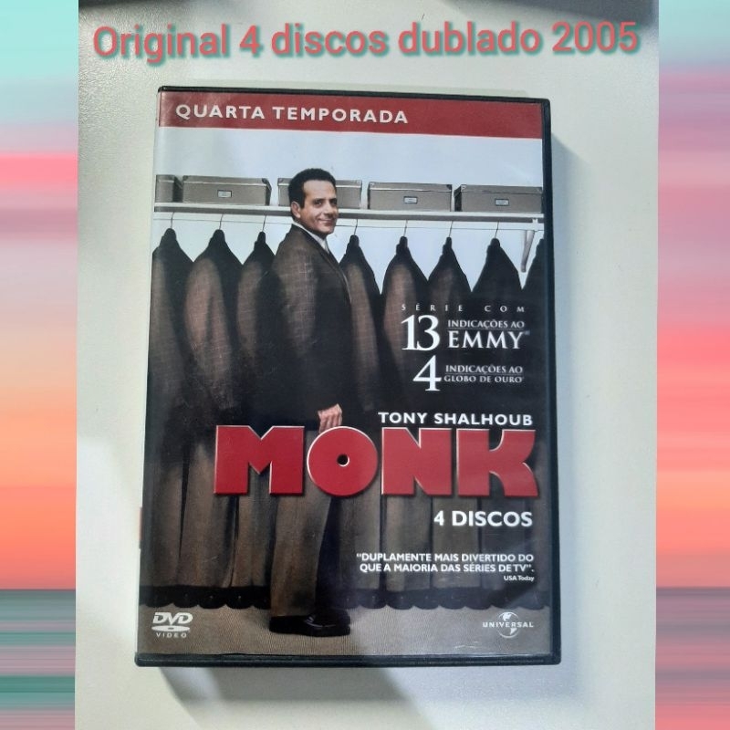 Box dvd Tony Shalhoub Monk a quarta temporada original | Shopee Brasil