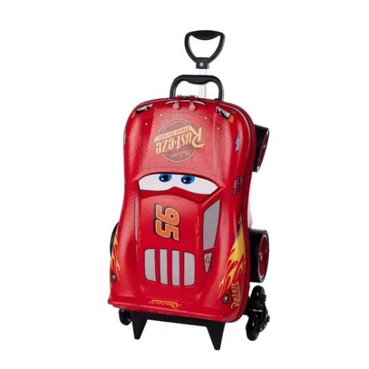 Mochila Escolar Rodinha 3d Carros Mcqueen Lancheira Infantil Original