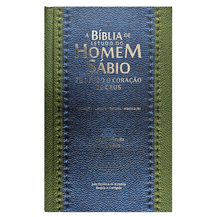 Bíblia Sagrada Evangélica de Estudo do Homem Sábio Linguagem Arc Capa ...