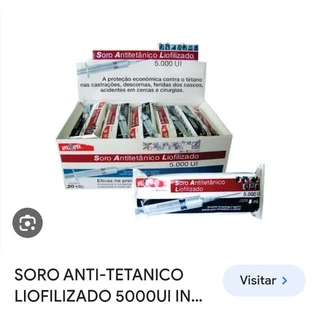 Soro Antitetânico Liofilizado 5ml (Rasgue e aplik)