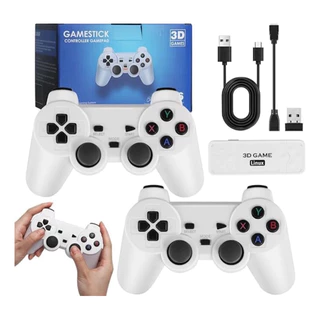 Game Stick Y6 Powkiddy 128gb +10mil Jogos Com 2 Controles Melhor Game Stick Gd10 Do Mercado