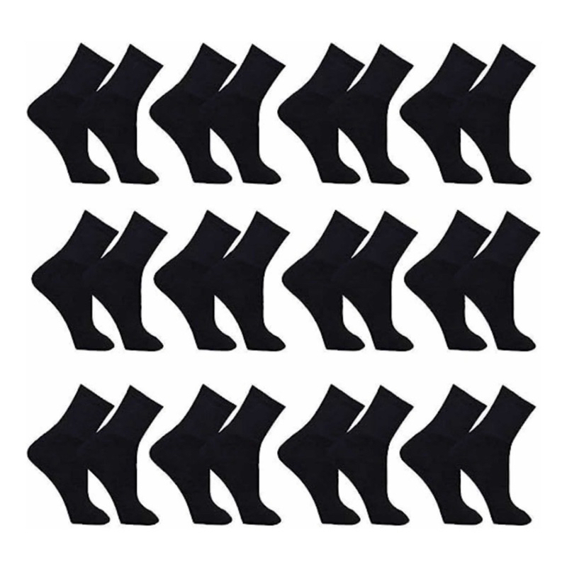 kit 12 pares de meia esportiva fabricado no Brasil.