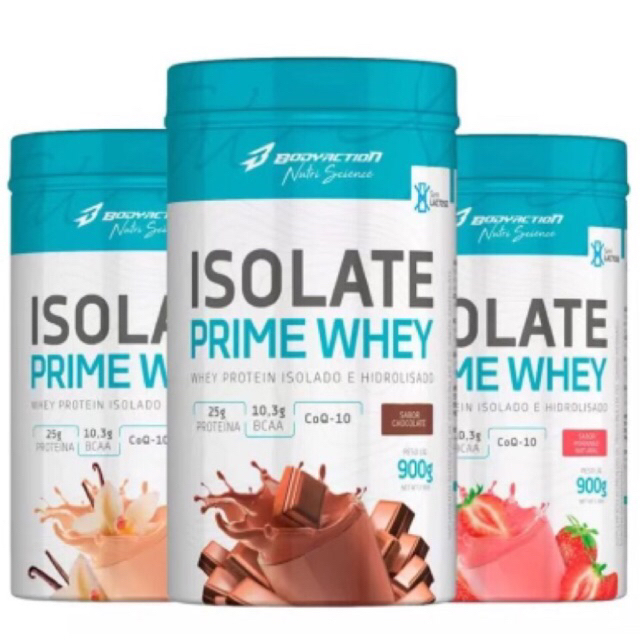 Isolate Prime Whey 25g Proteína – Whey Isolado 100% Hidrolisado – BodyAction Pote 900g Promoção Imperdível – BodyAction