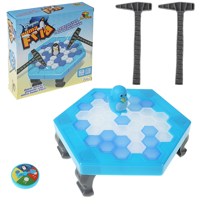Brinquendo Jogo de Mesa Interativo Quebra Gelo Pinguim Grande
