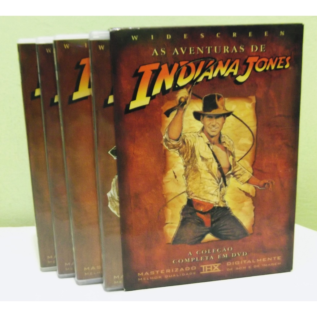 Box DVD Indiana Jones Trilogia - 4 DVDs | Shopee Brasil