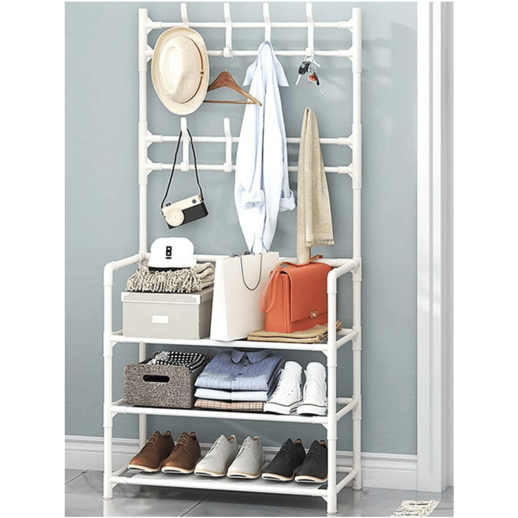 Organizadora Sapateira Cabideiro Arara Suporte Multiuso Sapatos Tenis Roupa Closet Quarto Armários