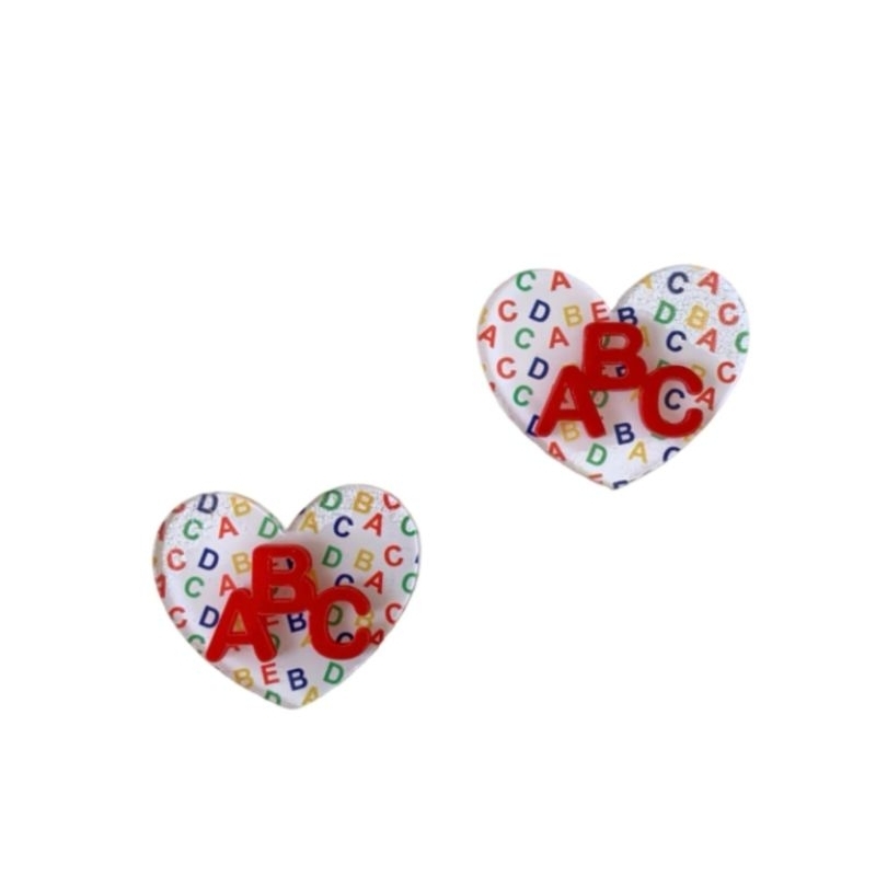 Aplique Coração Abc escolar | Shopee Brasil