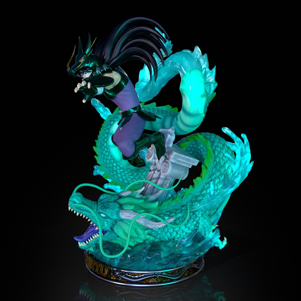 Shiryu - Dragon - Dragão - Saint Seiya - CDZ - Diorama - Figure