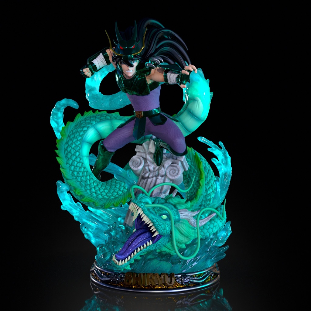 Shiryu - Dragon - Dragão - Saint Seiya - CDZ - Diorama - Figure
