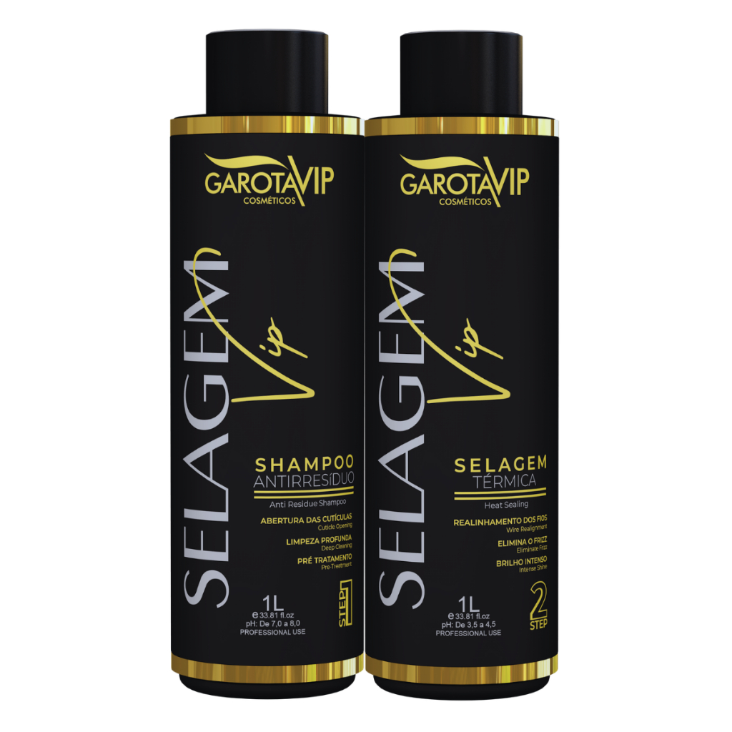 SELAGEM CAPILAR ALISAMENTO GAROTA VIP KIT | Shopee Brasil