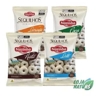 KIT Sequilhos Clássicos Sem Glúten Sem Lactose 300g - Nazinha