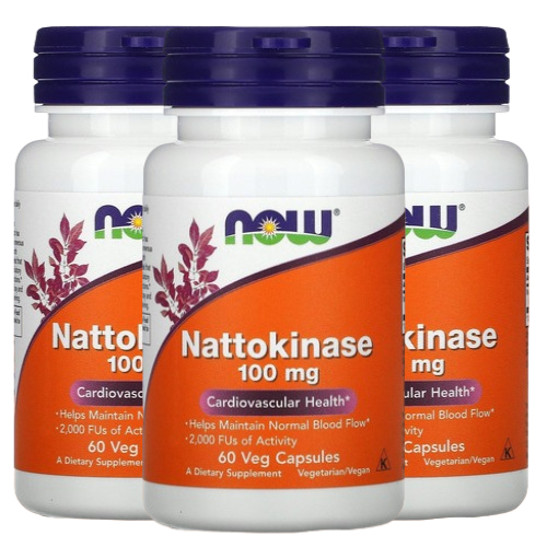 Kit/3 Nattokinase Now Foods Cardio Enzima Natto Veg 60c Importada ...