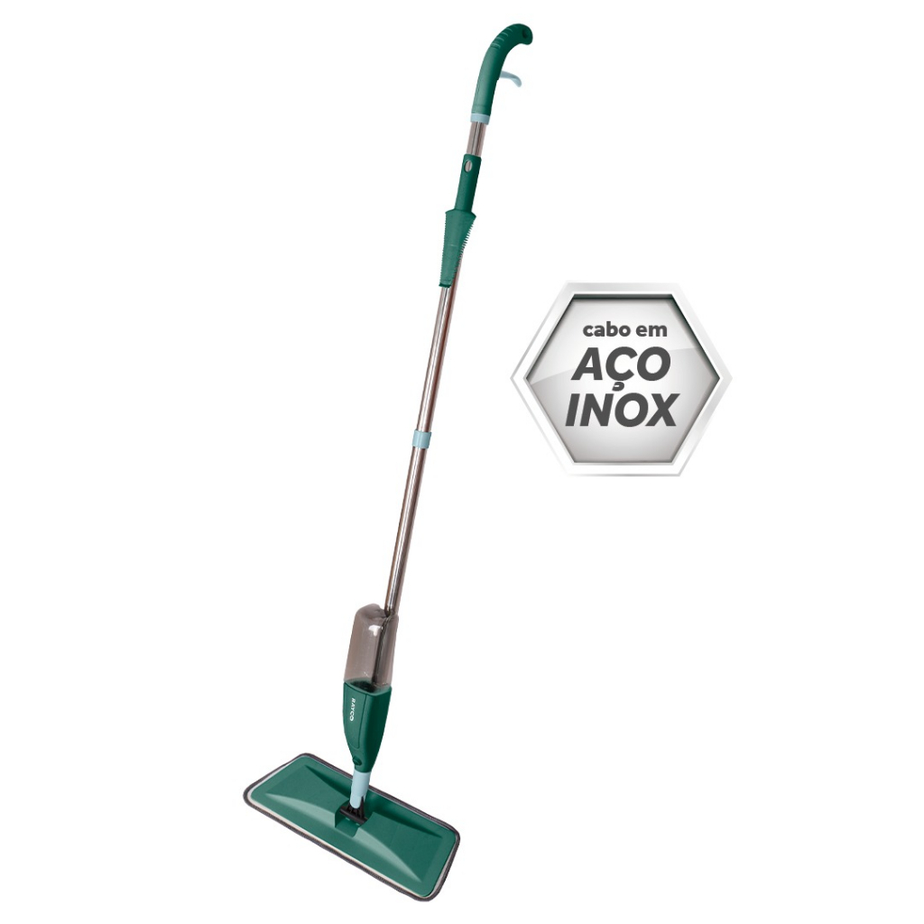 Mop Spray Fit Multiuso Borrifa Limpa Seca Esfregão Rayco