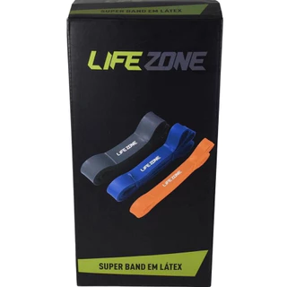 Super Band Kit elástico com 3 Intensidades Leve, Moderado e Forte - Life Zone