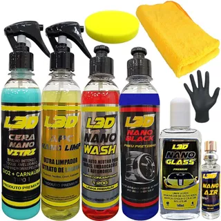 Cera Cristalizadora Removedor de Chuva Acida Shampoo Automotivo Pretinho Higienizador Aromatizante