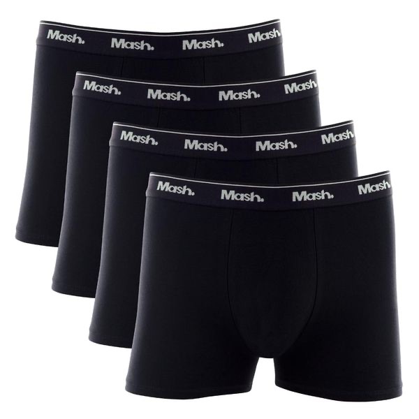 Kit 4 Cuecas Masculina Boxer Algodão Cotton Com Elástico Mash