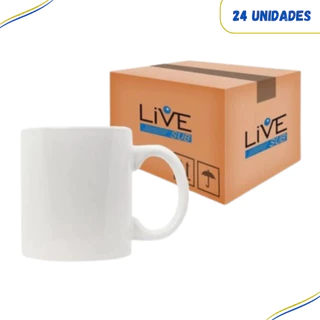 Caneca Branca Resinada 325ml Live Sub 24 und