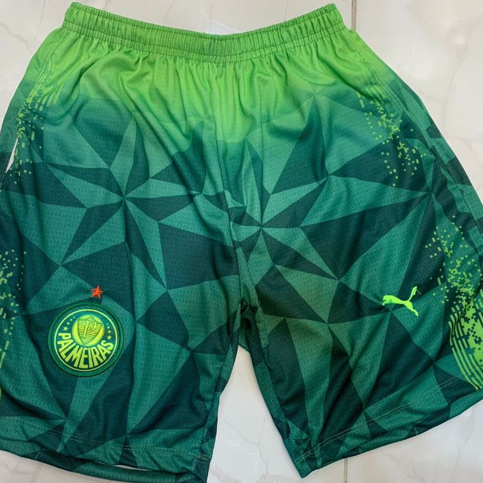 bermuda de time do palmeiras verde com desenho | Shopee Brasil
