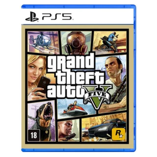 Jogo Grand Theft Auto V GTA 5 Ps5 Mídia Física Lacrado