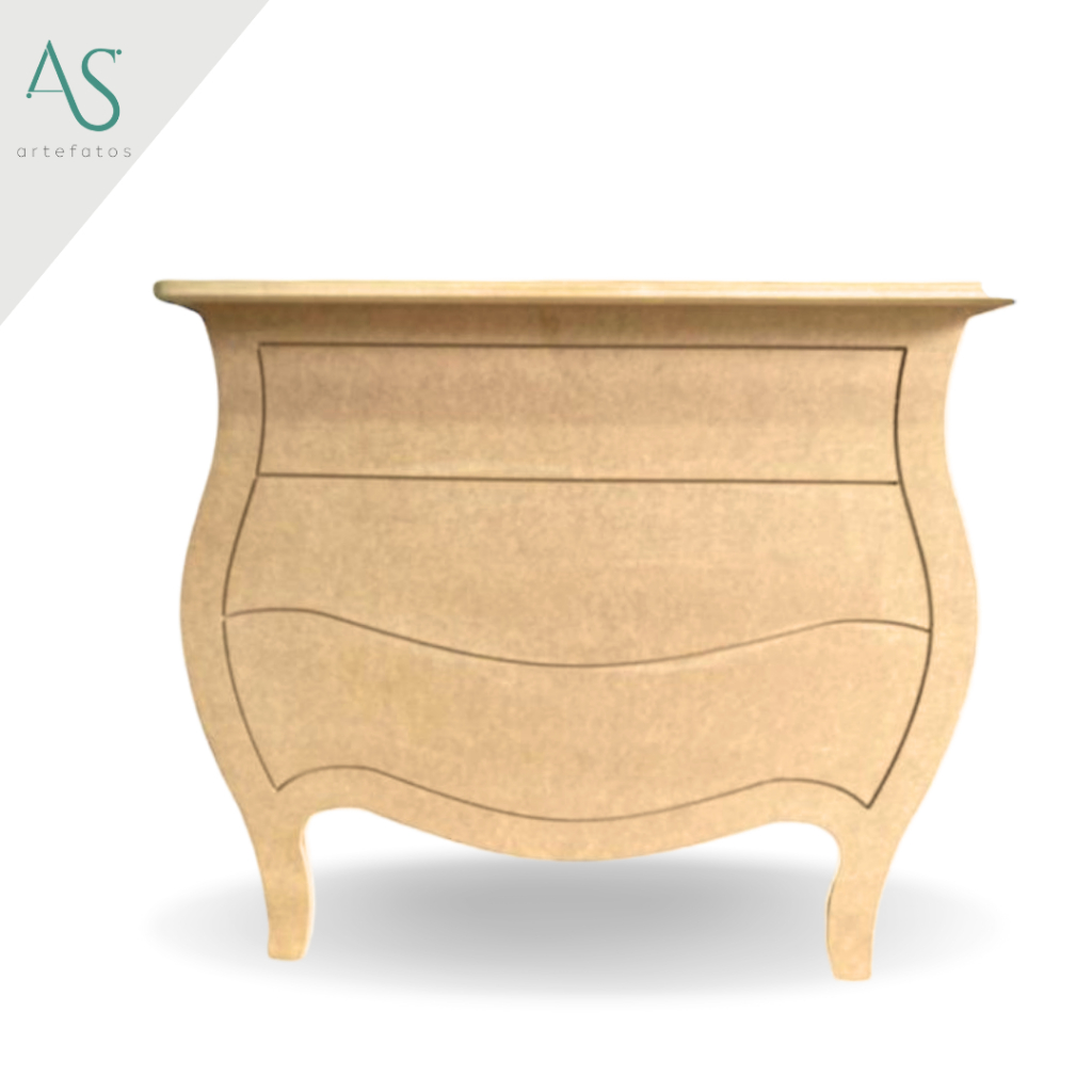 COMODA DECORAÇÃO FESTA MDF CRU 3 GAVETAS BOMBE | Shopee Brasil