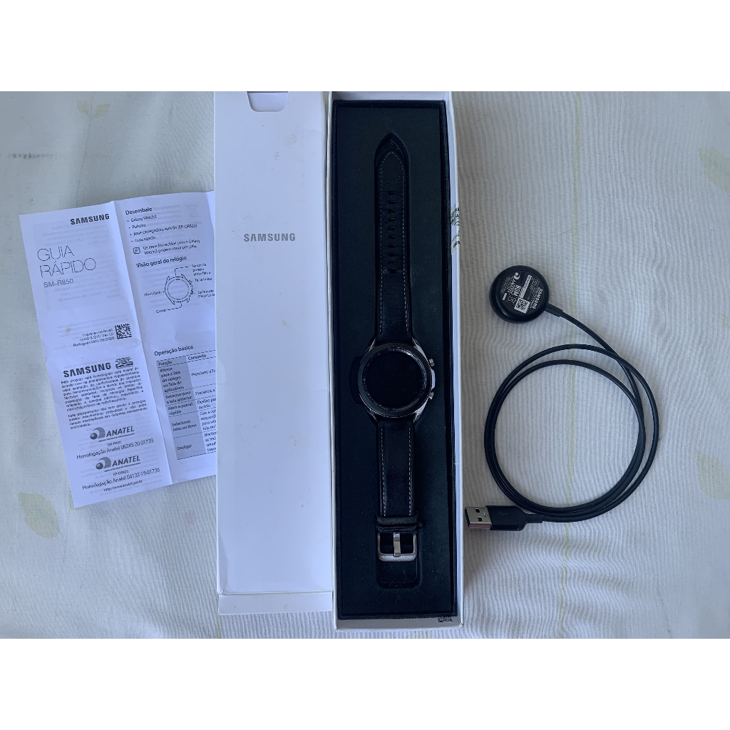 Smartwatch Samsung Galaxy Watch 3, SM R850 e carregador | Shopee Brasil