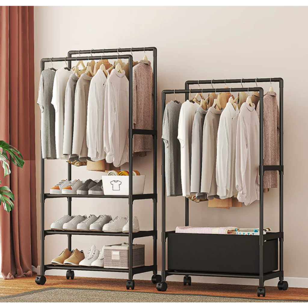 Estante Cabideiro Arara Guarda Roupas Sapateira Rack Organizadora