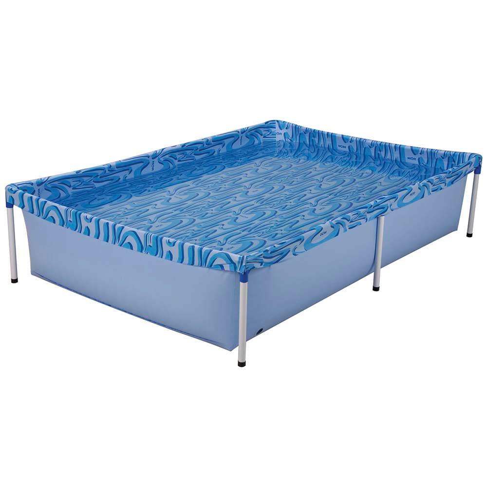 Piscina Estrutural Armação Retangular Infantil 1000L PVC Mor