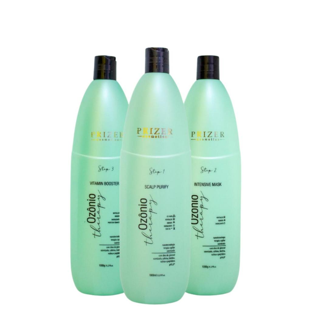 Ozônio Therapy Kit 3 Passos Profissional 1L Prizer Cosmetics | Shopee ...