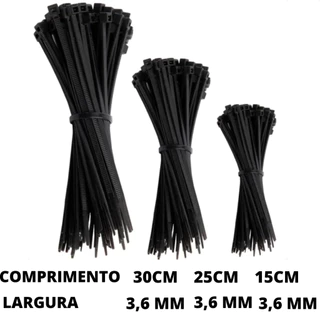 Kit presilha enforca gato abraçadeira de nylon 3 tamanhos de abraçadeira 150 und