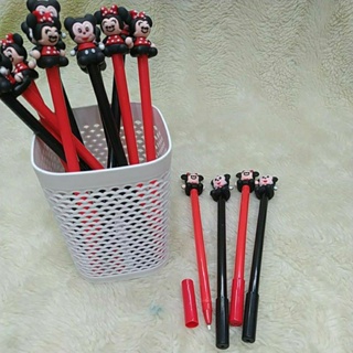 caneta Mickey, Minnie temática divertida Kwaii lançamento papelaria fofa