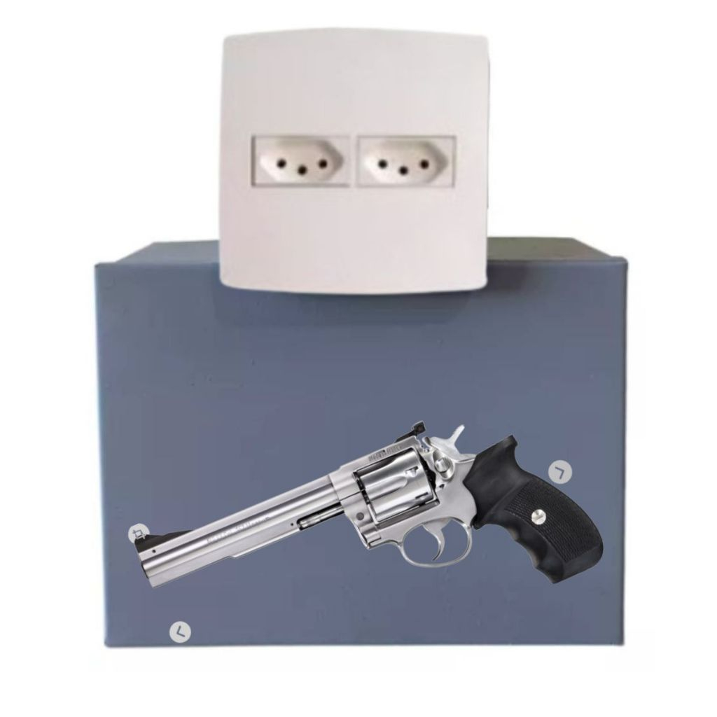 COFRE TOMADA DISFARÇADO DE EMBUTIR COM FUNDO FALSO SECRETO