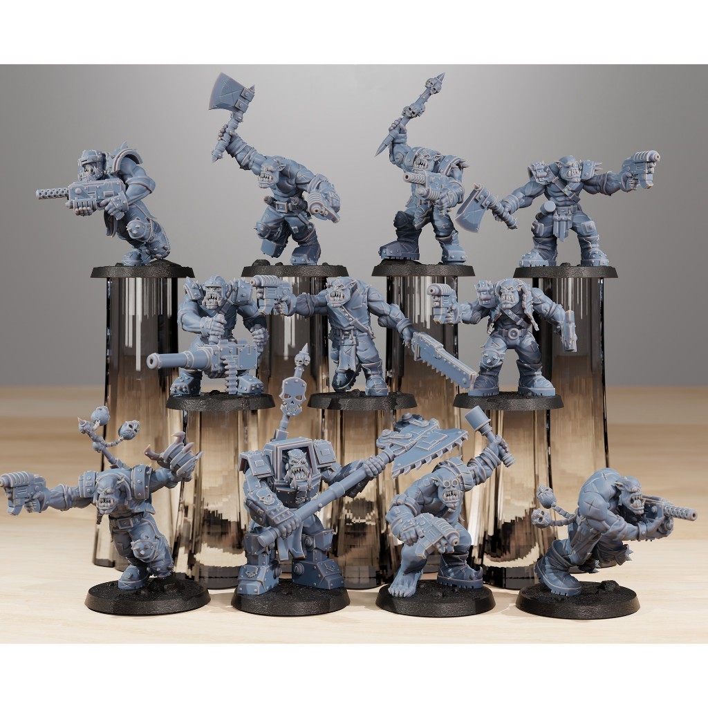 Miniatura de warhammer Orks infantaria boys