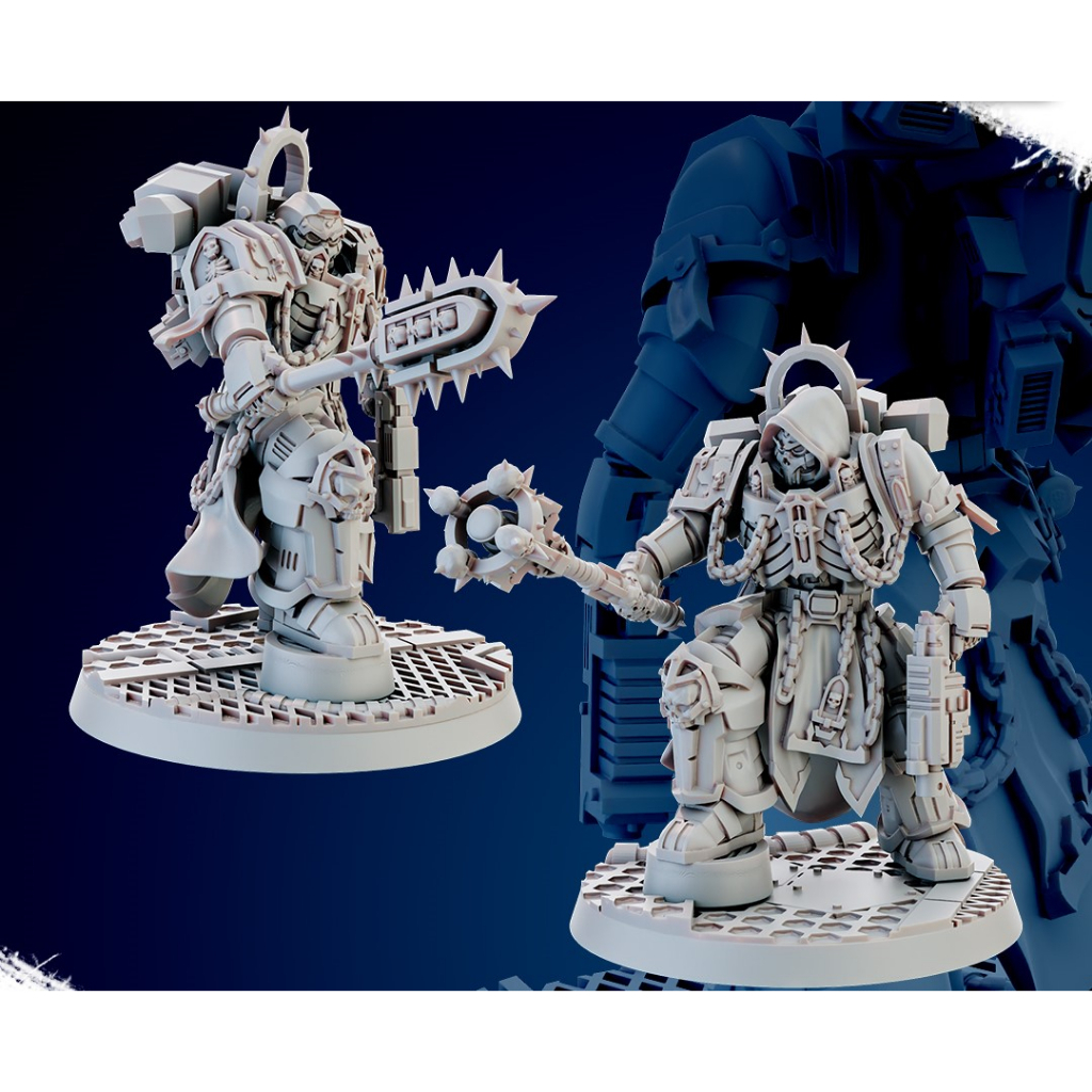 Miniatura warhammer Black templar Pontifex of war